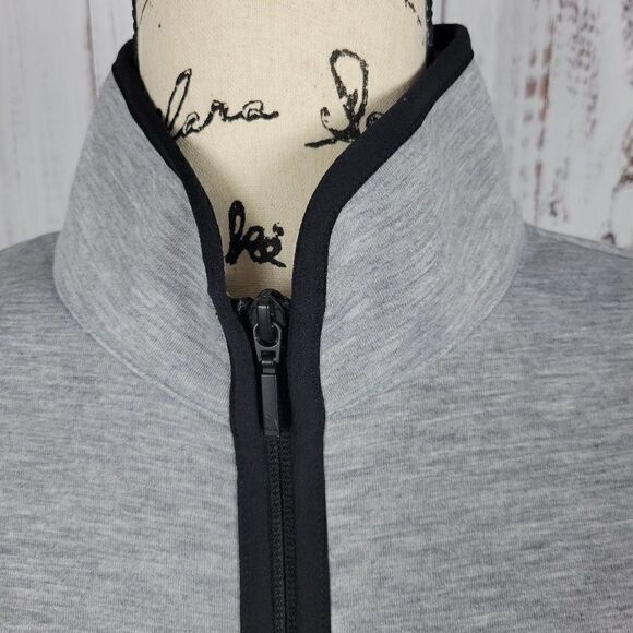 The North Face Marled Grey Lightweight Clean Beauty Casual Zip Up Jacket - Picture 5 of 9